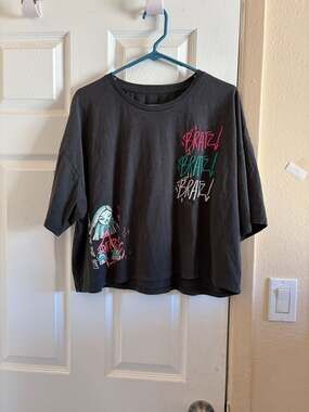 Bratz Crop Top Black Graphic Tee